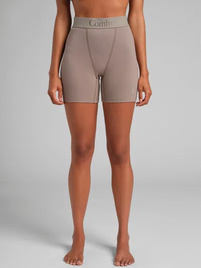 Comfrt Women's  Rib Contour Boxer In Gray