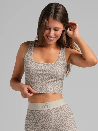 Comfrt Women's  Rib Contour Crop Tank