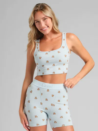 Comfrt Women's  Rib Contour Crop Tank