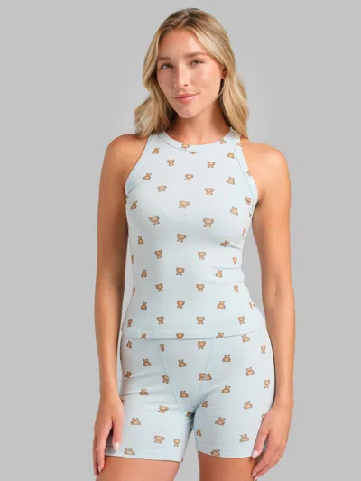 Comfrt Women's  Rib Contour High Neck Tank