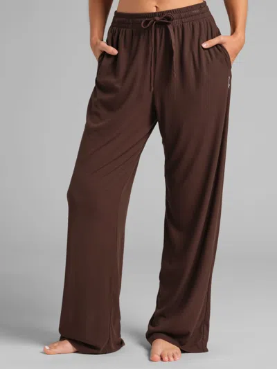 Comfrt Women's  Rib Contour Pants In Brown