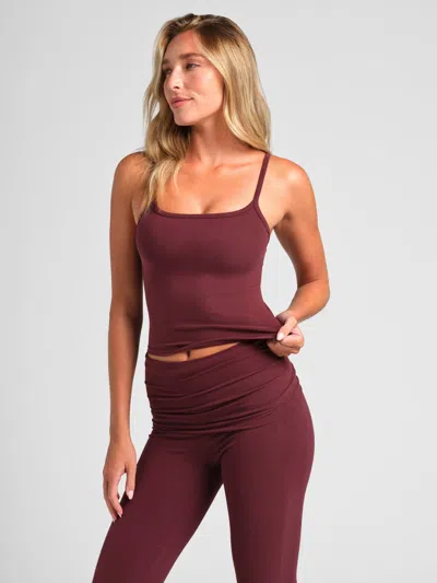 Comfrt Women's  Softstretch Cami In Burgundy