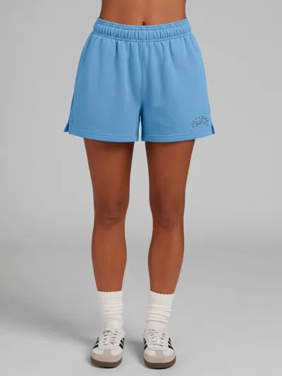 Comfrt Women's  Varsity Logo Shorts In Blue
