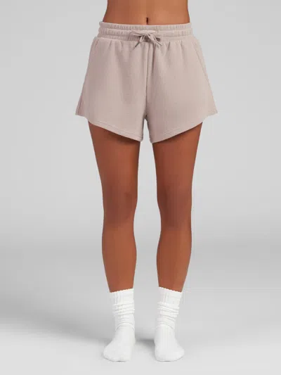 Comfrt Women's  Waffle Lounge Short In Neutral