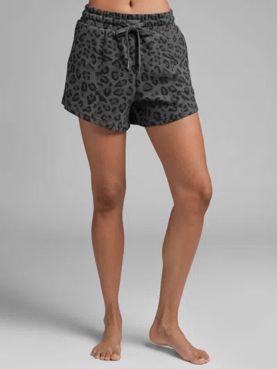 Comfrt Women's  Waffle Lounge Short In Gray