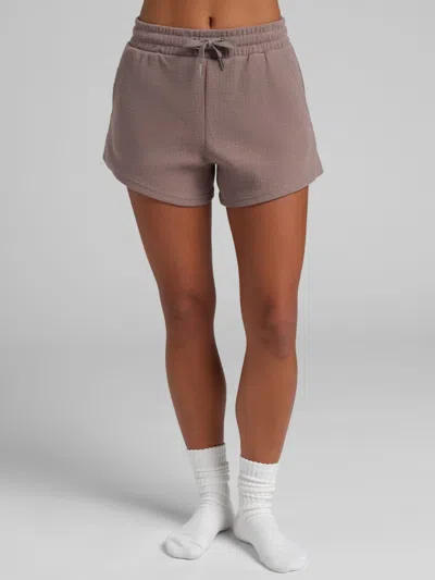 Comfrt Women's  Waffle Lounge Short In Neutral