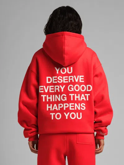 Comfrt X We're Not Really Strangers Hoodie In Red
