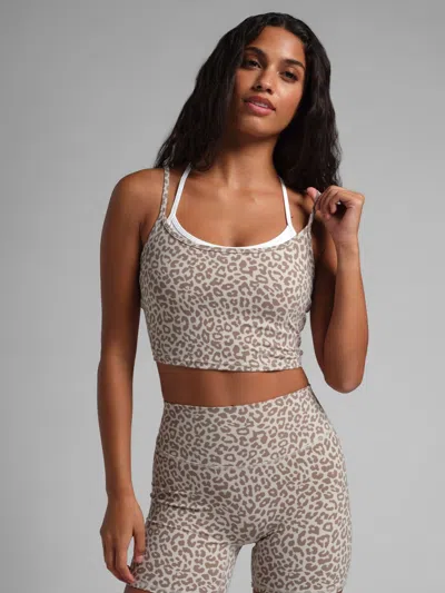 Comfrt Coreâ¢ Double Layer Crop Tank In Brown