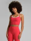 Comfrt Coreâ¢ Double Layer Crop Tank In Red