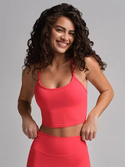 Comfrt Coreâ¢ Strappy Crop Tank In Red