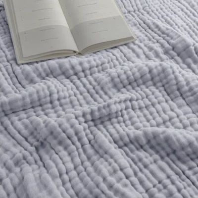 Comfy Cubs Adult Muslin Blanket In Heather