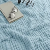 Comfy Cubs Adult Muslin Blanket In Sky Blue