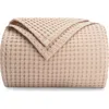 Comfy Cubs Adult Waffle Blanket In Blush