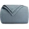 Comfy Cubs Adult Waffle Blanket In Pacific Blue