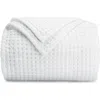 Comfy Cubs Adult Waffle Blanket In White