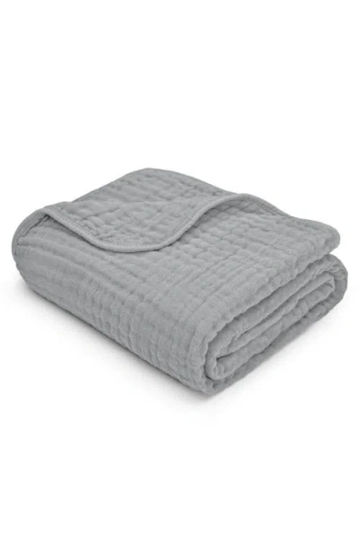 Comfy Cubs Baby Muslin Blanket In Gray