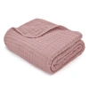 Comfy Cubs Baby Muslin Blanket In Mauve