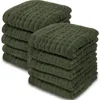 Comfy Cubs Muslin Washcloths In Kelp