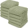 Comfy Cubs Muslin Washcloths In Sage
