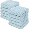 Comfy Cubs Muslin Washcloths In Sky Blue