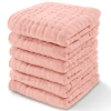 Comfy Cubs Muslin Washcloths In Lace Pink