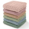 Comfy Cubs Muslin Washcloths In Multicolor