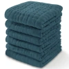 Comfy Cubs Muslin Washcloths In Neptune