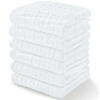 Comfy Cubs Muslin Washcloths In White