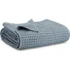 Comfy Cubs Baby Waffle Blankets In Pacific Blue