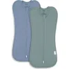 Comfy Cubs Easy Zipper Swaddle Blankets In Multi