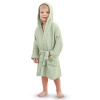 Comfy Cubs Muslin Bath Robe For Kids In Sage