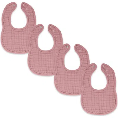 Comfy Cubs Muslin Bibs In Blush