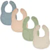 Comfy Cubs Kids'  Muslin Bibs In Multicolor