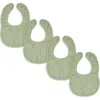 Comfy Cubs Kids'  Muslin Bibs In Sage