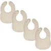 Comfy Cubs Kids'  Muslin Bibs In Sand