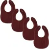 Comfy Cubs Kids'  Muslin Bibs In Wine