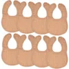 Comfy Cubs Kids'  Muslin Bibs In Caramel