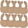 Comfy Cubs Kids'  Muslin Bibs In Cedar