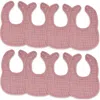 Comfy Cubs Kids'  Muslin Bibs In Mauve