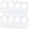 Comfy Cubs Kids'  Muslin Bibs In White