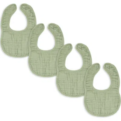 Comfy Cubs Muslin Bibs In Fern