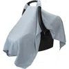 Comfy Cubs Muslin Cotton Baby Car Seat Cover In Pacific Blue
