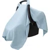 Comfy Cubs Muslin Cotton Baby Car Seat Cover In Sky Blue