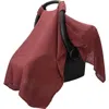 Comfy Cubs Muslin Cotton Baby Car Seat Cover In Wine