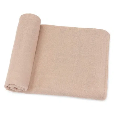Comfy Cubs Muslin Swaddle Blanket, 1 Pack In Blush