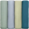 Comfy Cubs Muslin Swaddle Blankets, 4 Pack In Multi