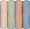 Comfy Cubs Muslin Swaddle Blankets, 4 Pack In Multi