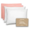 Comfy Cubs Toddler Pillow With Soft Muslin Pillowcase, Pack Of 2 In Blush