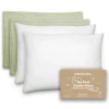 Comfy Cubs Toddler Pillow With Soft Muslin Pillowcase, Pack Of 2 In Sage