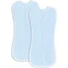 Comfy Cubs Swaddle Blanket Baby Girl Boy Easy Zipper Wrap 2 Pack Newborn Infant Sleep Sack In Blue